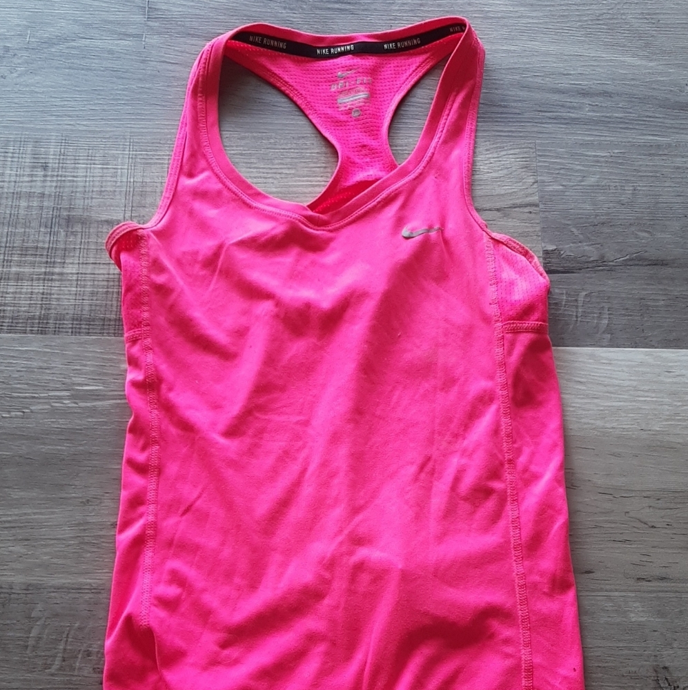 Nike Women's Bright Pink Racerback Tank Top
